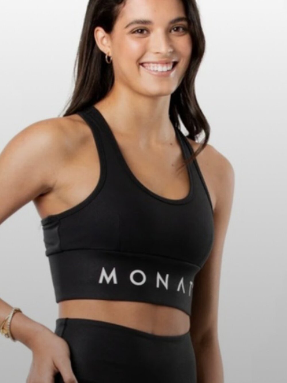 Monat Black Sports Bra